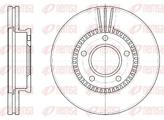 Bremsscheibe Vorderachse REMSA 6892.10