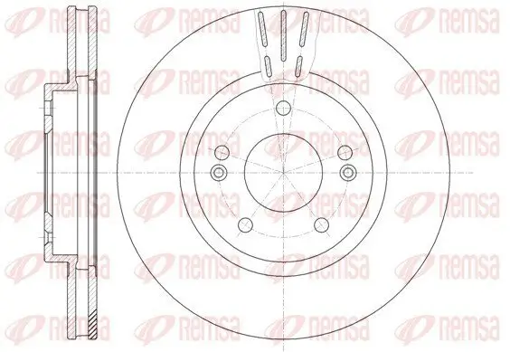 Bremsscheibe Vorderachse REMSA 6897.10