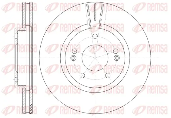Bremsscheibe Vorderachse REMSA 6897.10