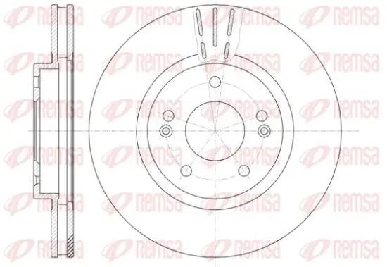Bremsscheibe Vorderachse REMSA 6897.10 Bild Bremsscheibe Vorderachse REMSA 6897.10