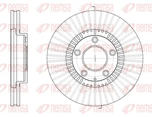 Bremsscheibe Vorderachse REMSA 6898.10