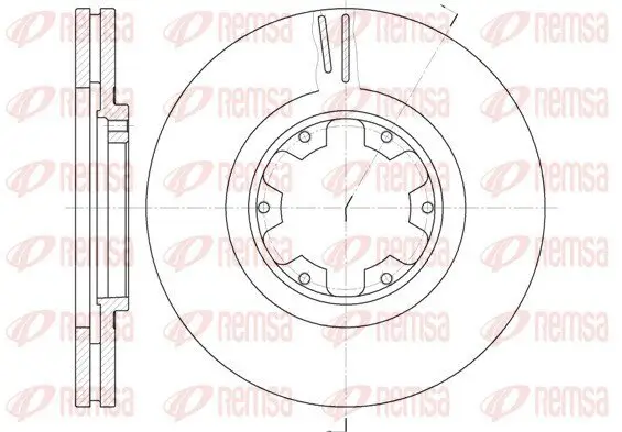 Bremsscheibe Vorderachse REMSA 6899.10