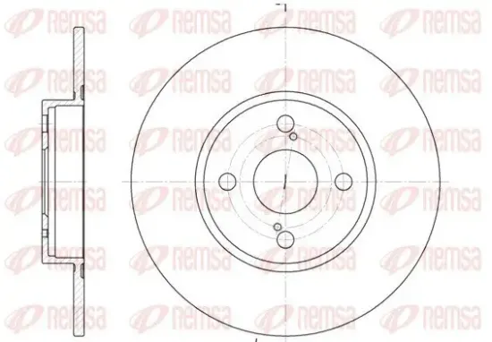 Bremsscheibe Hinterachse REMSA 6900.00 Bild Bremsscheibe Hinterachse REMSA 6900.00