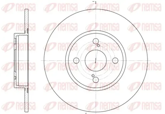 Bremsscheibe Hinterachse REMSA 6900.00 Bild Bremsscheibe Hinterachse REMSA 6900.00