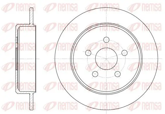 Bremsscheibe Hinterachse REMSA 6901.00