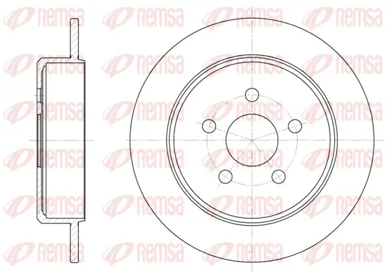 Bremsscheibe Hinterachse REMSA 6901.00