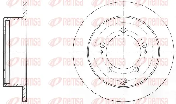Bremsscheibe Hinterachse REMSA 6903.00
