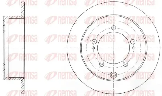 Bremsscheibe Hinterachse REMSA 6903.00 Bild Bremsscheibe Hinterachse REMSA 6903.00
