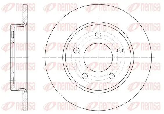 Bremsscheibe Hinterachse REMSA 6906.00
