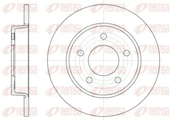 Bremsscheibe Hinterachse REMSA 6906.00 Bild Bremsscheibe Hinterachse REMSA 6906.00