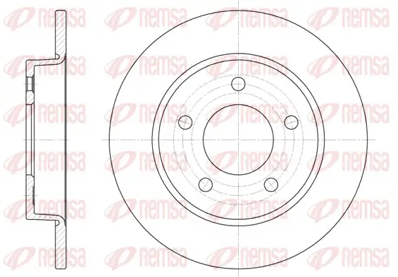 Bremsscheibe Hinterachse REMSA 6906.00