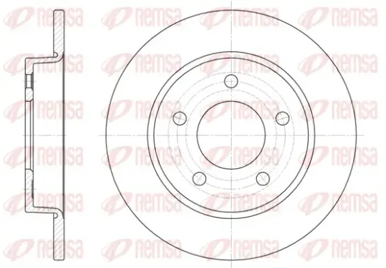 Bremsscheibe Hinterachse REMSA 6906.00 Bild Bremsscheibe Hinterachse REMSA 6906.00