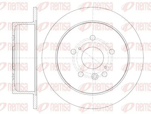 Bremsscheibe Hinterachse REMSA 6911.00