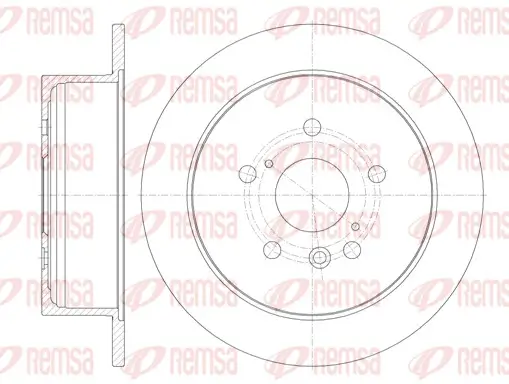 Bremsscheibe Hinterachse REMSA 6911.00