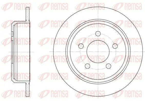 Bremsscheibe Hinterachse REMSA 6913.00