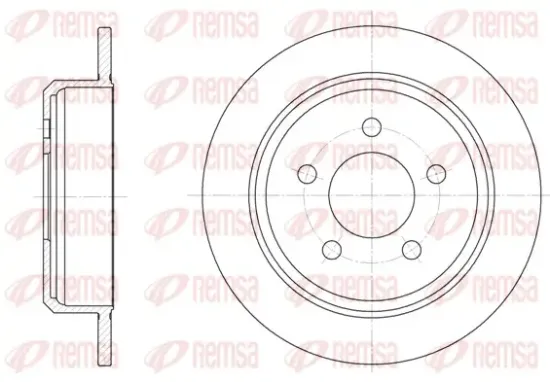 Bremsscheibe Hinterachse REMSA 6913.00 Bild Bremsscheibe Hinterachse REMSA 6913.00
