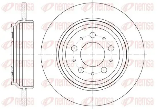 Bremsscheibe Hinterachse REMSA 6916.00 Bild Bremsscheibe Hinterachse REMSA 6916.00