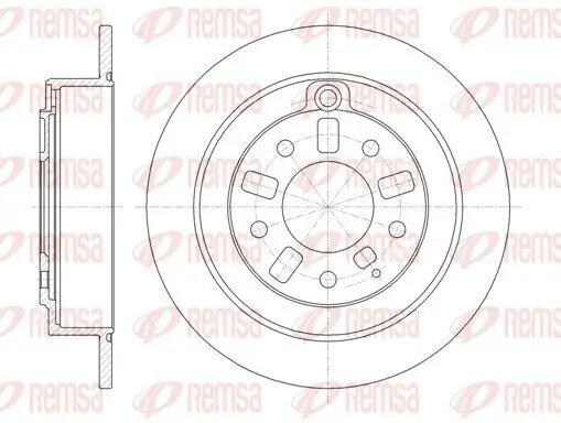 Bremsscheibe Hinterachse REMSA 6923.00