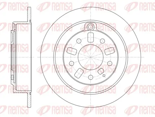 Bremsscheibe Hinterachse REMSA 6923.00