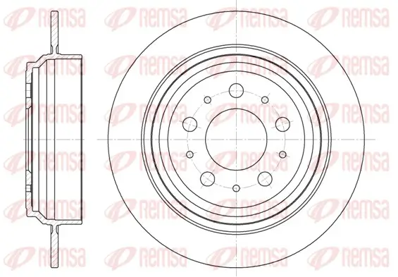 Bremsscheibe Hinterachse REMSA 6924.00