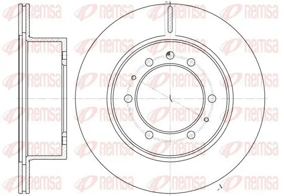 Bremsscheibe Hinterachse REMSA 6926.10