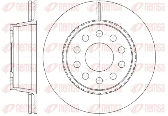 Bremsscheibe Hinterachse REMSA 6930.10 Bild Bremsscheibe Hinterachse REMSA 6930.10