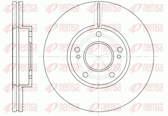 Bremsscheibe Vorderachse REMSA 6937.10