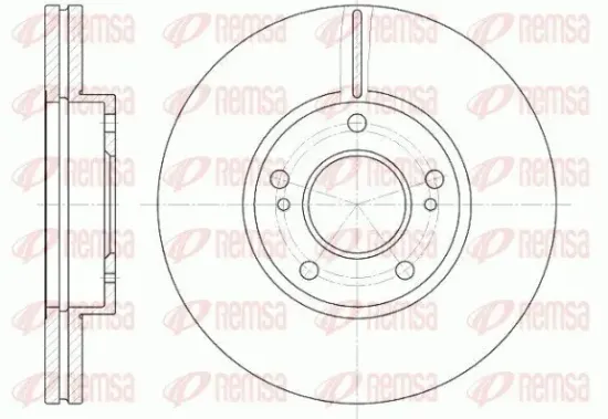 Bremsscheibe Vorderachse REMSA 6937.10 Bild Bremsscheibe Vorderachse REMSA 6937.10
