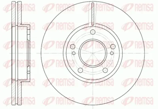 Bremsscheibe Vorderachse REMSA 6937.10 Bild Bremsscheibe Vorderachse REMSA 6937.10