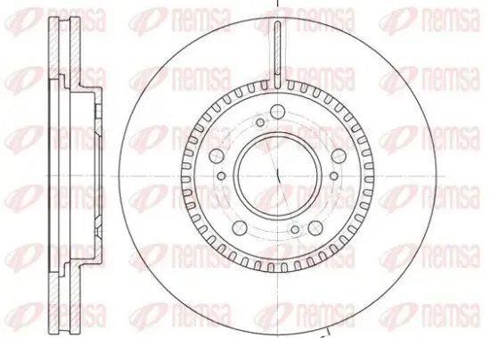 Bremsscheibe Vorderachse REMSA 6938.10 Bild Bremsscheibe Vorderachse REMSA 6938.10