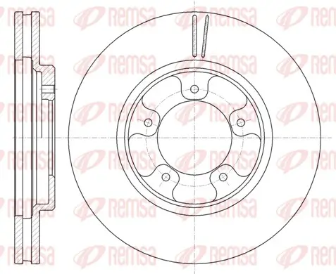 Bremsscheibe Vorderachse REMSA 6939.10