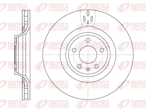 Bremsscheibe Vorderachse REMSA 6942.10