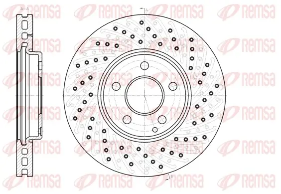 Bremsscheibe Vorderachse REMSA 6943.10
