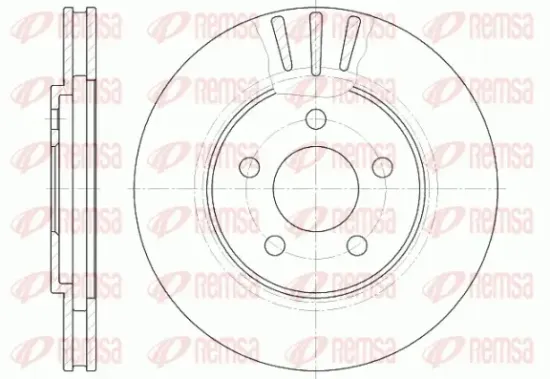 Bremsscheibe Vorderachse REMSA 6947.10 Bild Bremsscheibe Vorderachse REMSA 6947.10