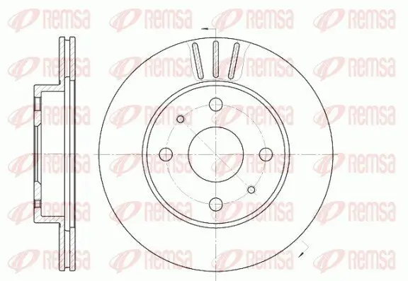 Bremsscheibe REMSA 6954.10