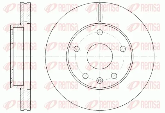 Bremsscheibe Vorderachse REMSA 6960.10