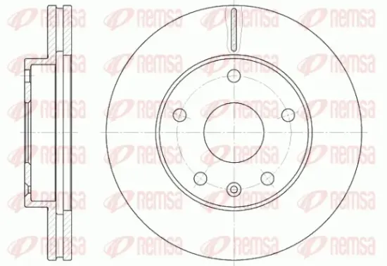 Bremsscheibe Vorderachse REMSA 6960.10 Bild Bremsscheibe Vorderachse REMSA 6960.10