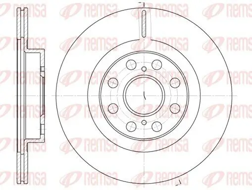 Bremsscheibe Hinterachse REMSA 6961.10