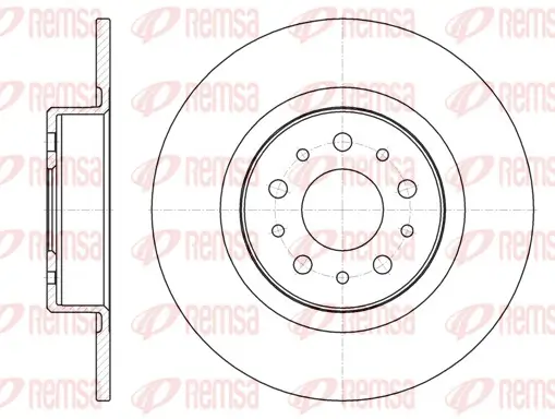Bremsscheibe Hinterachse REMSA 6968.00