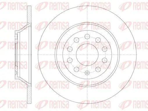 Bremsscheibe Hinterachse REMSA 6969.00