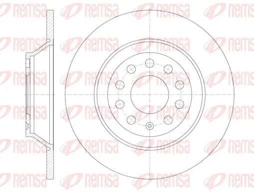 Bremsscheibe Hinterachse REMSA 6969.00