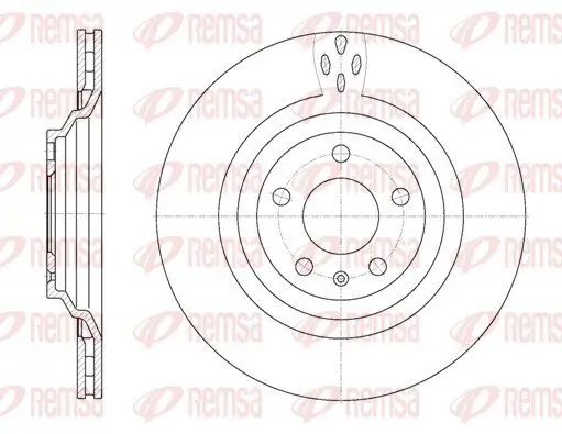 Bremsscheibe Hinterachse REMSA 6970.10