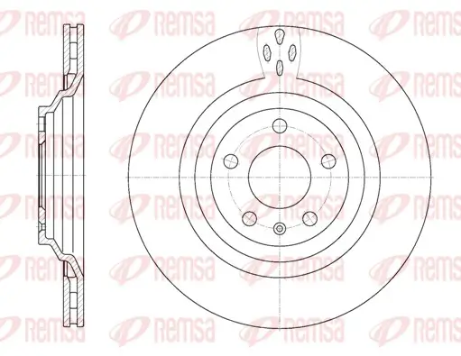 Bremsscheibe Hinterachse REMSA 6970.10