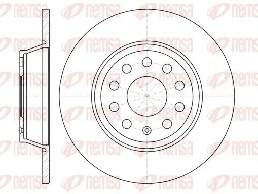 Bremsscheibe Hinterachse REMSA 6973.00 Bild Bremsscheibe Hinterachse REMSA 6973.00