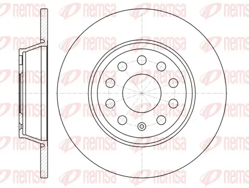 Bremsscheibe Hinterachse REMSA 6973.00