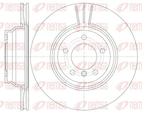 Bremsscheibe Vorderachse REMSA 6975.10 Bild Bremsscheibe Vorderachse REMSA 6975.10