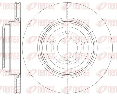 Bremsscheibe Hinterachse REMSA 6976.10 Bild Bremsscheibe Hinterachse REMSA 6976.10