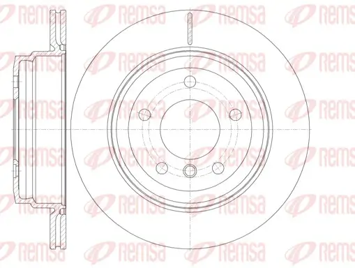 Bremsscheibe Hinterachse REMSA 6977.10
