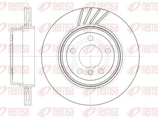 Bremsscheibe Hinterachse REMSA 6979.10