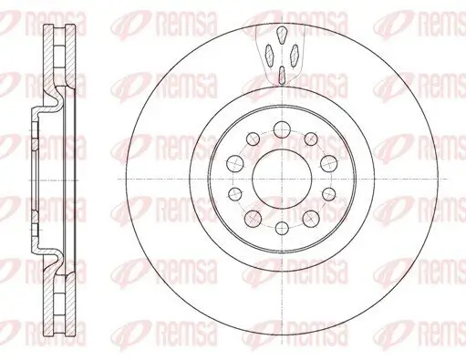 Bremsscheibe Vorderachse REMSA 6980.10